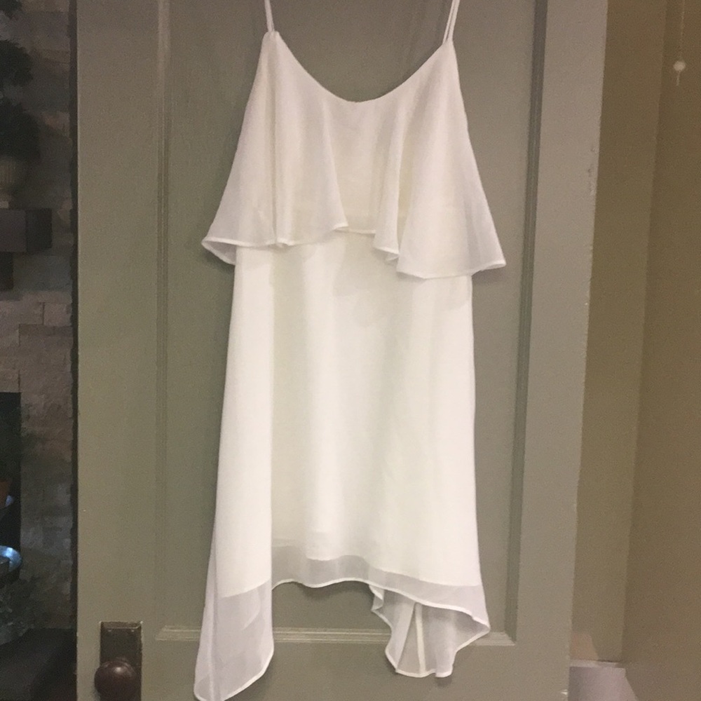 White BCBG dress